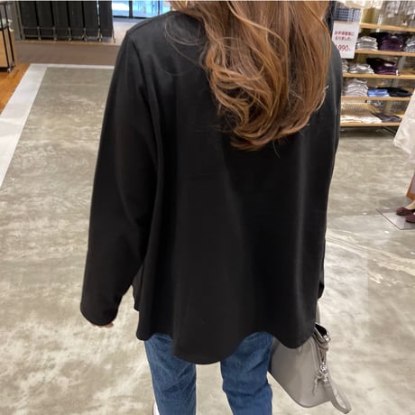 A-line flare t-shirts (Black)