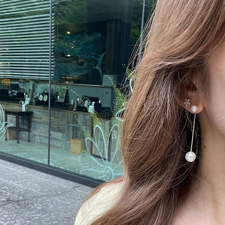 【silver925】Pearl pierce