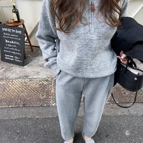 Taperd sweat pants(Gray)