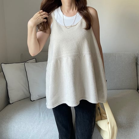 Knit camisole (ivory)