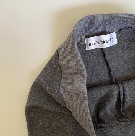 【In the morning】SWEAT KNIT PANTS (Chacoal gray)