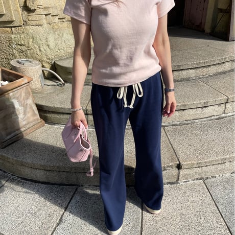 Soft flare sweat pants(Navy)
