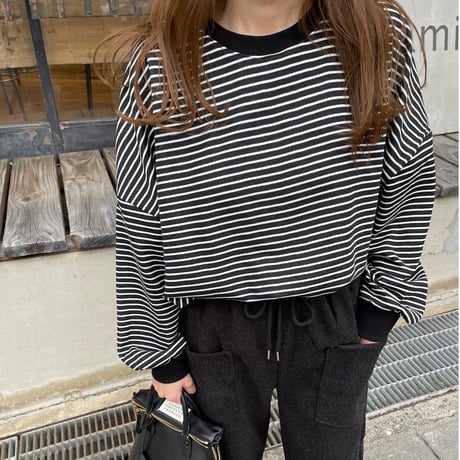 Boader long t-shirts(Black)