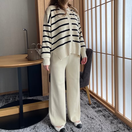 Boader cardigan setup(Ivory)