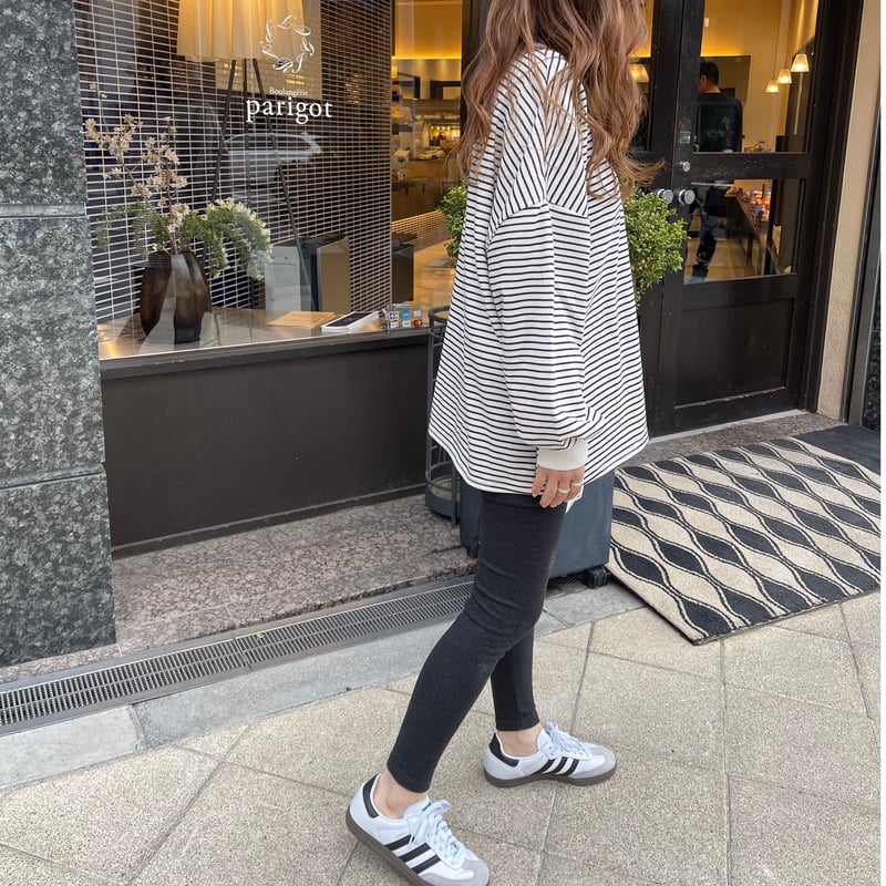 トップス   jeans border long t-shirt Border long t-shirts(Ivory) | K