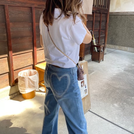 Heart wide denim