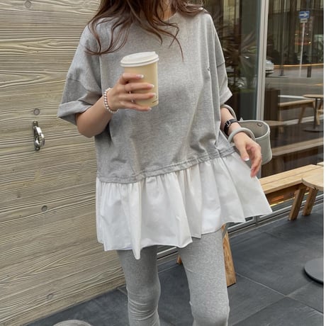 Teard flare tops(Gray)