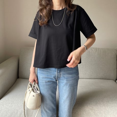 Roll-up flare tops(Black)