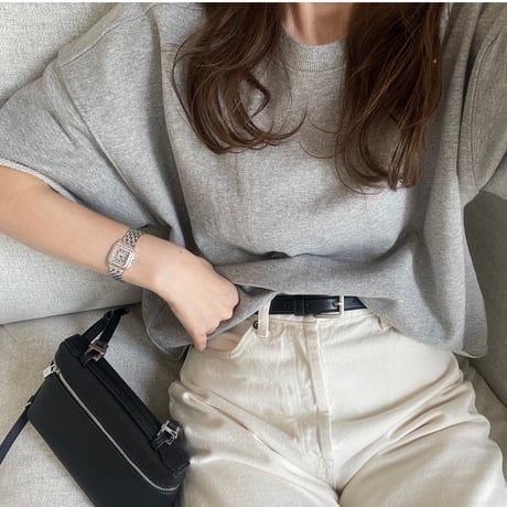 Cropped sweat tops(Gray)