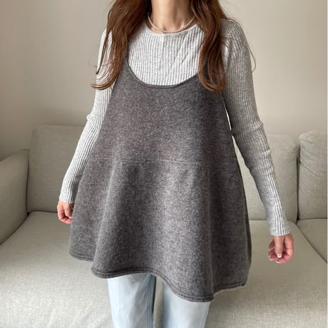 Knit camisole (gray)
