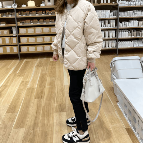 Quilted jacket (Cream)