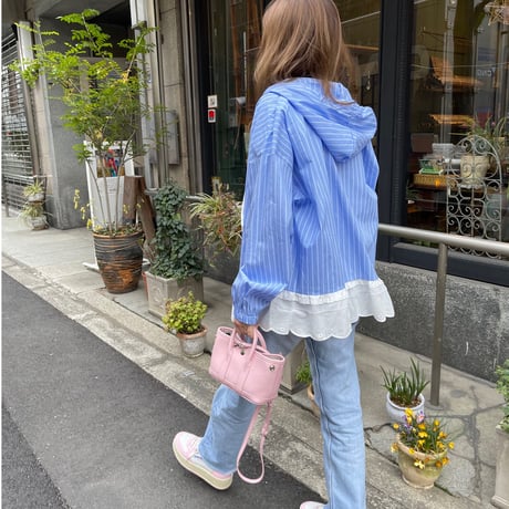 Frill foodie jamper(Blue)