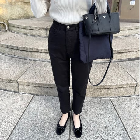Cotton stretch taperd pants