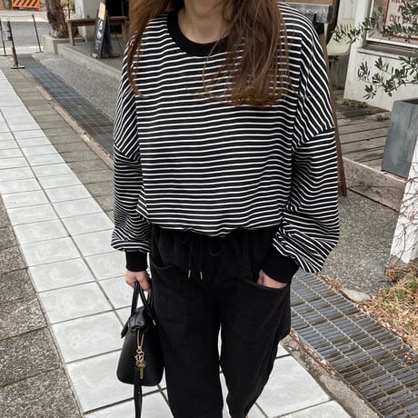Boader long t-shirts(Black)