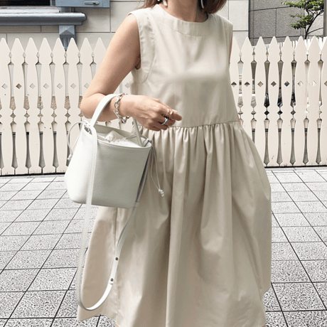 【Original】Volume onepiece(beige)