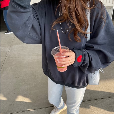 Volume sleeve sweat (Navy)