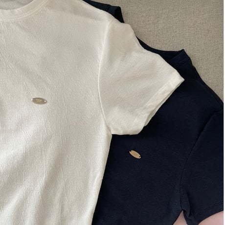 Gold plate t-shirts(White)