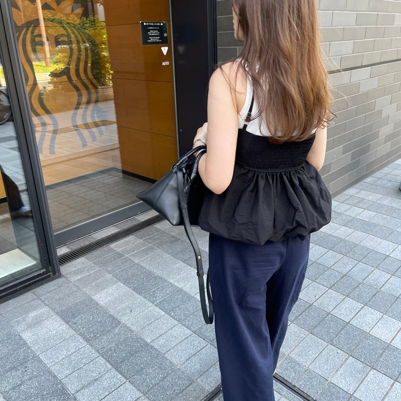 Camisole balloon tops(Black) | K