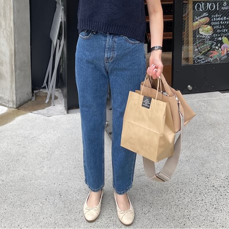 Tapered denim
