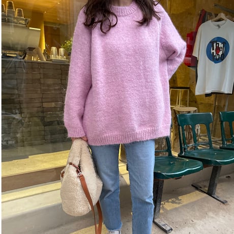 Oversize knit (Pink)