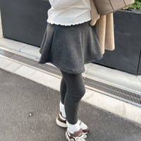 Flare skirt leggings(Charcoal gray)