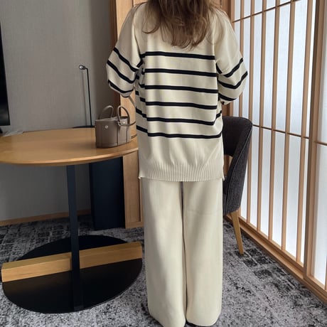 Boader cardigan setup(Ivory)
