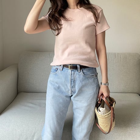 Flannel t-shirts(Pink)