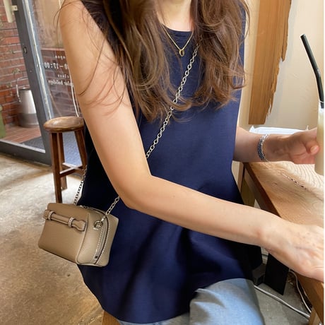 Flare knit pullover(Navy)