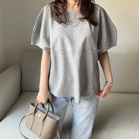 Volume sleeve tops(Gray)