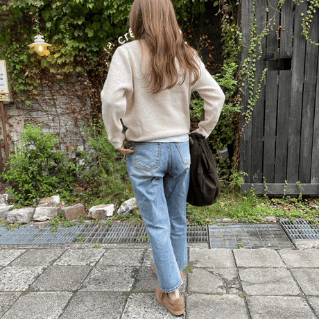 Soft knit pullover(Oatmeal)