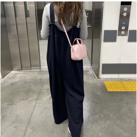 Wide pants salopetto(Navy)