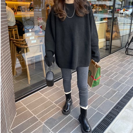 Warm rib leggings