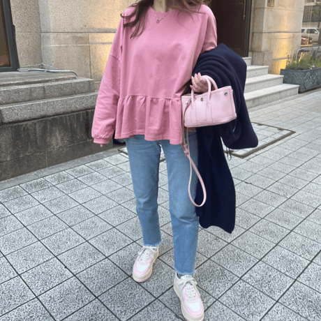 Teard flare sweat(Pink)