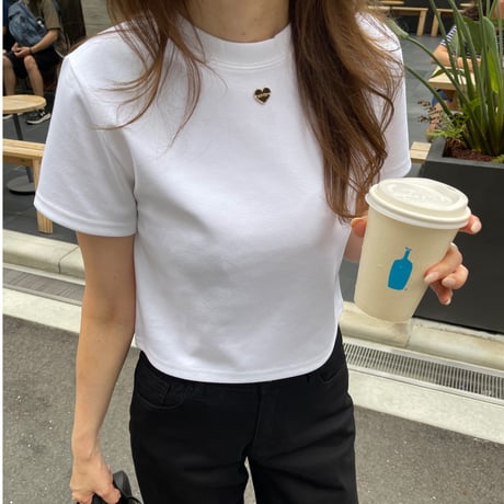 Heart plate t-shirts(White)