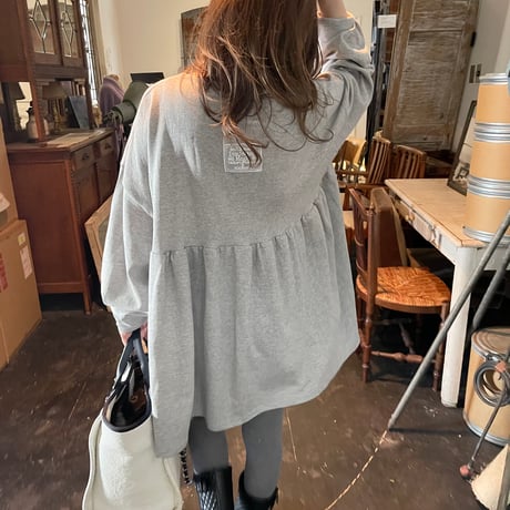 Square neck mini onepiece(Gray)