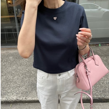 Leather hand bag(Pink)
