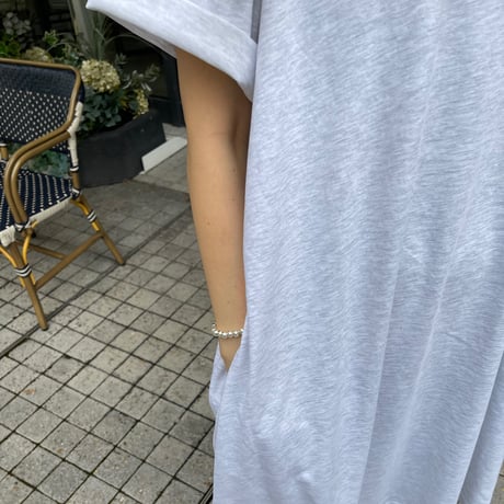 Cotton flare onepiece(Light gray)