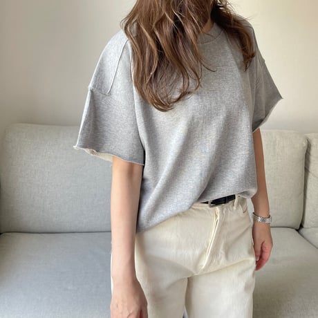 Cropped sweat tops(Gray)