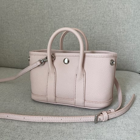 Leather mini tote bag(Baby pink)付属ポーチなし