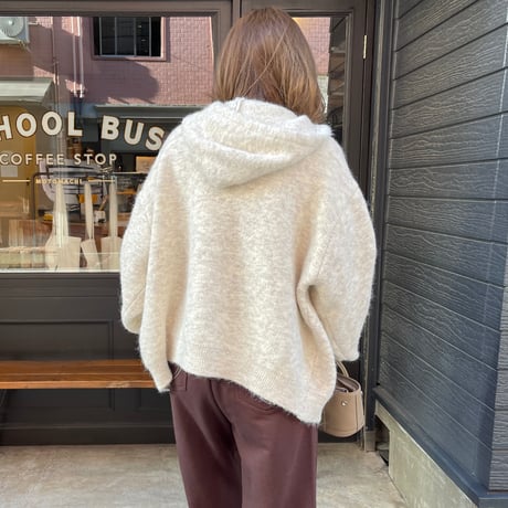 Foodie knit parker (oatmeal)