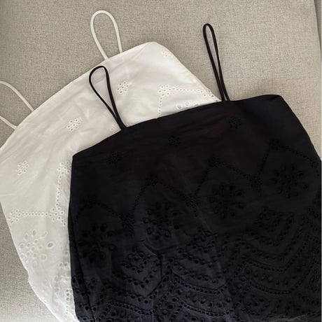 Race camisole(ｗhite)