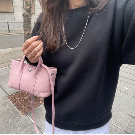 Leather mini tote bag(Pink)付属ポーチなし