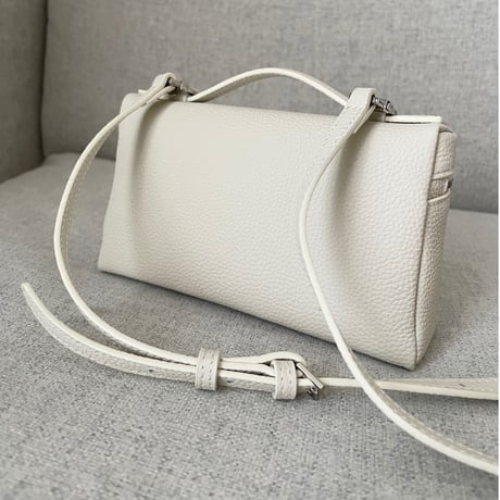Leather mini sholder bag(Ivory)