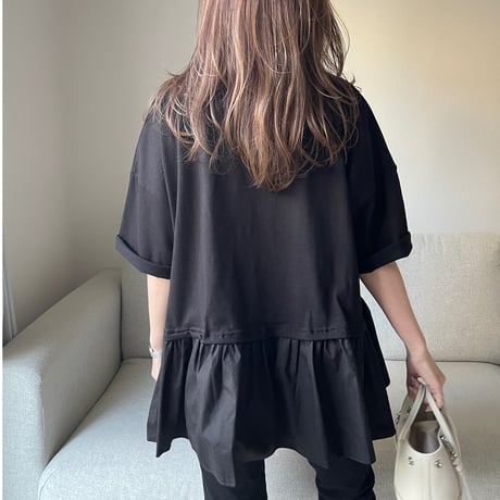 Teard flare tops(Black)
