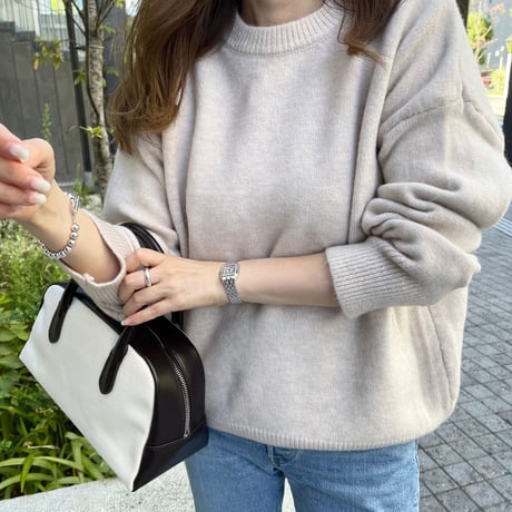 Loose knit (Light beige)