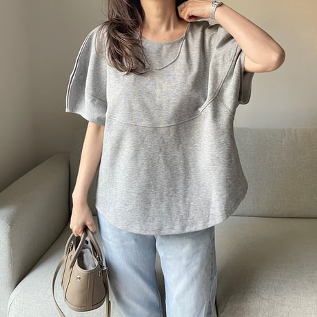 Volume sleeve tops(Gray)