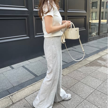 Soft flare sweat pants(Gray)