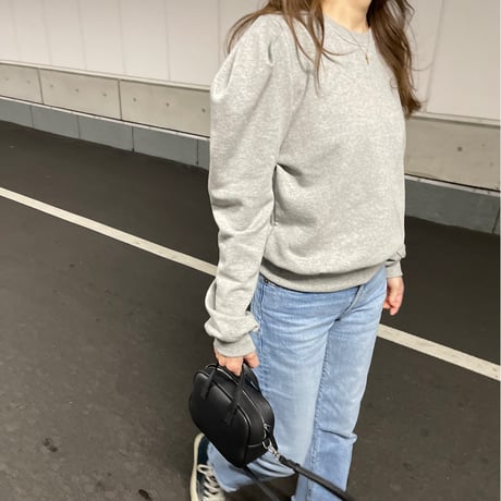 Puff sleeve sweatshirts(Gray)