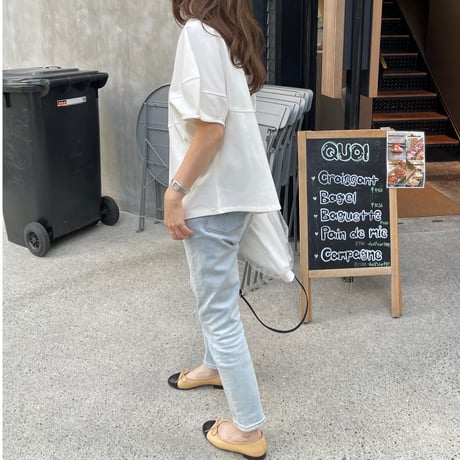 Volume sleeve tops(White)