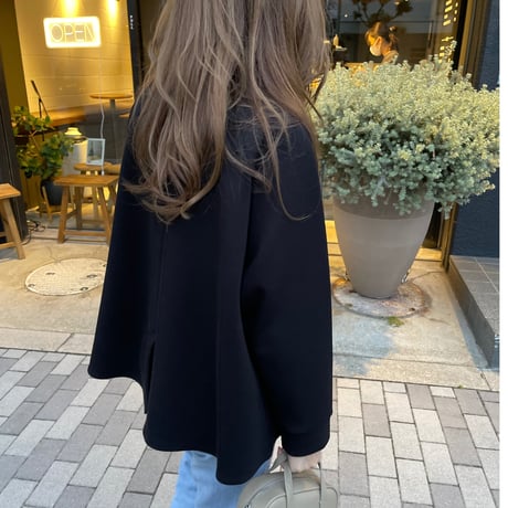 Flare slit sweat(Black)
